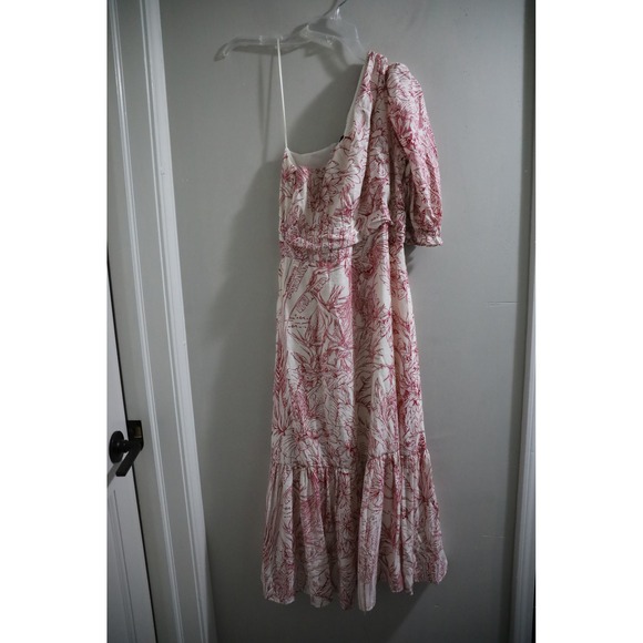 Express Dresses & Skirts - Express XS Maxi Dress One‎ Shoulder Ruffle Hem Floral Print Casual Party